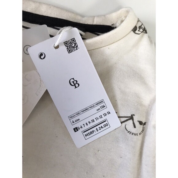 Cactus Boys Size 4 NWT T-Shirt Biodegradable Natural Fiber Eco Friendly Bike - Picture 4 of 6